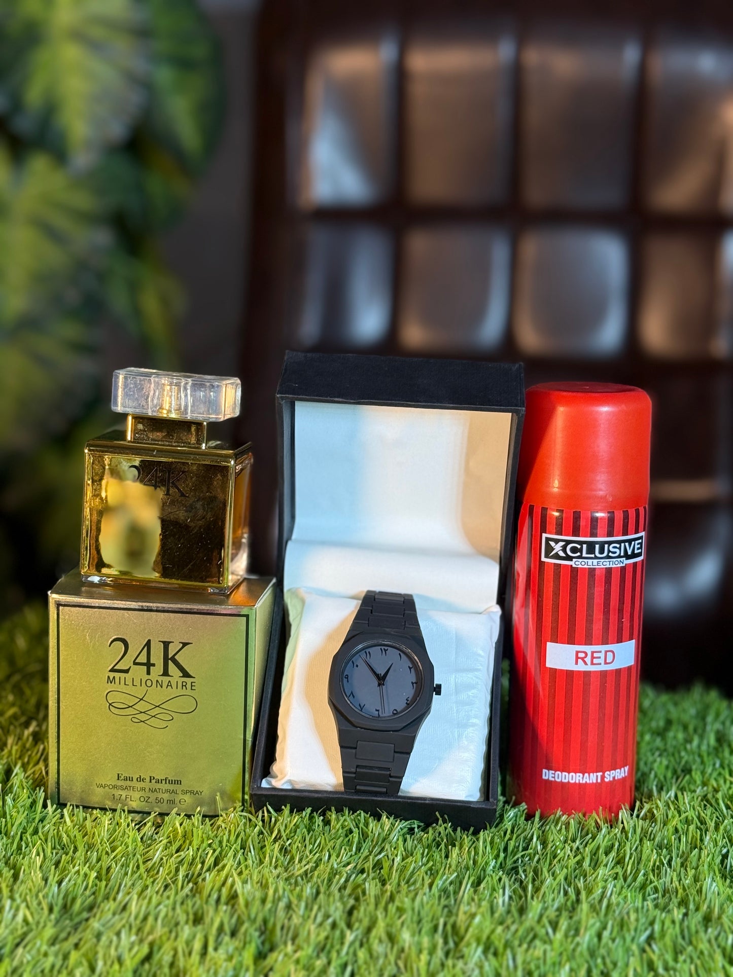 Black Aura Watch + 24k perfumes + Bodyspray