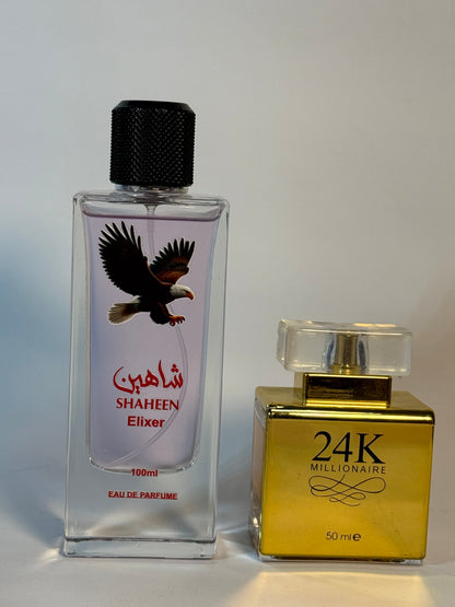 Shaheen elixir + 24k perfume