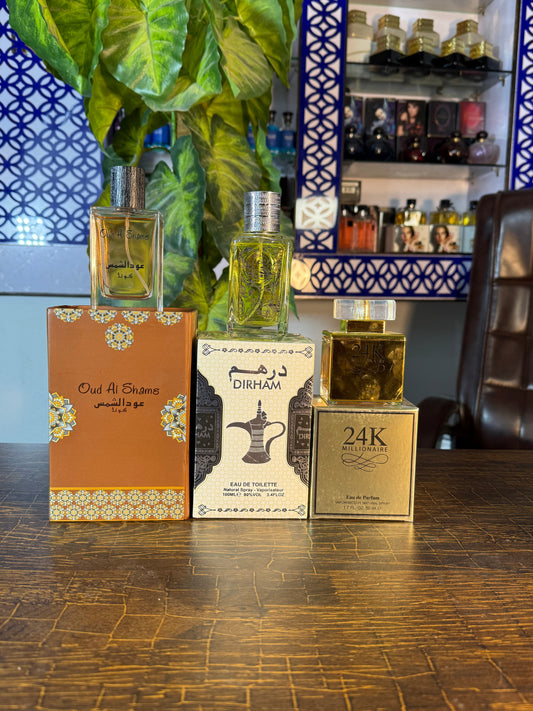 Dirham + 24k Gold + Oud Al Shams