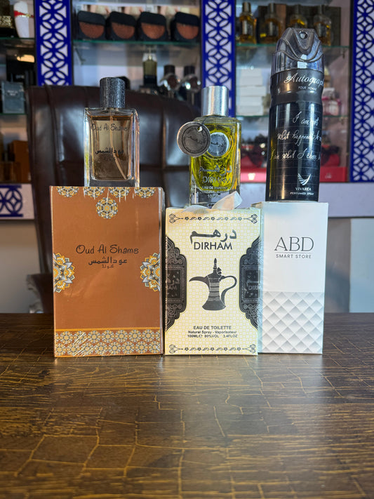Dirham + Oud Al Shams + Bodyspray
