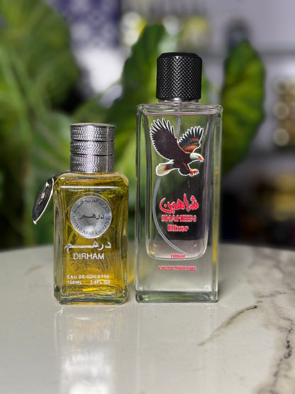 2 Perfumes Deal: ( Shaheen elixir & Dirham)