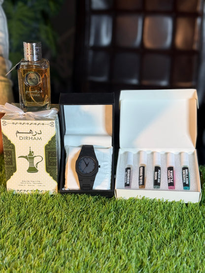 Black Aura Watch + Dirham + Tester Box