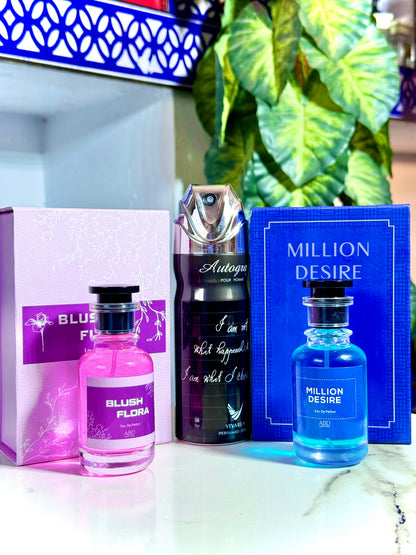 Flora + desire + bodyspray