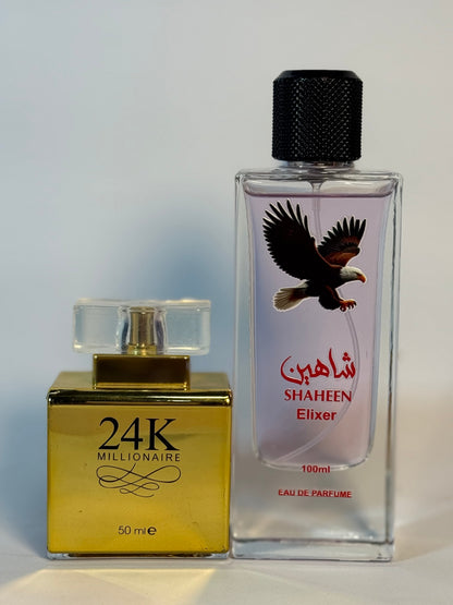 Shaheen elixir + 24k perfume