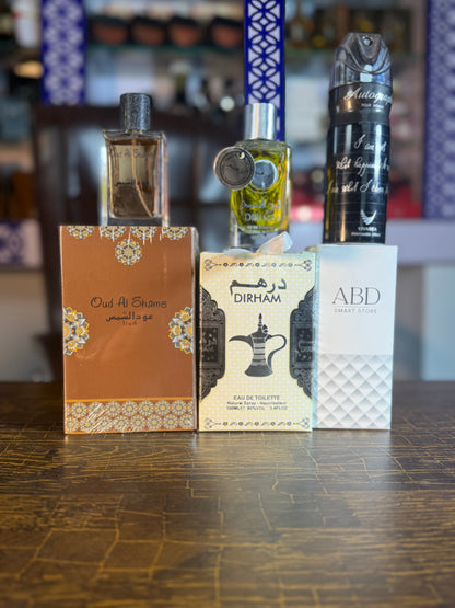 Dirham + Oud Al Shams + Bodyspray