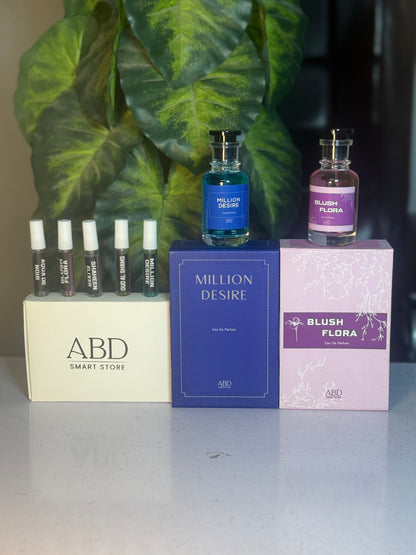 Blush flora + Million Desire + TesterBox