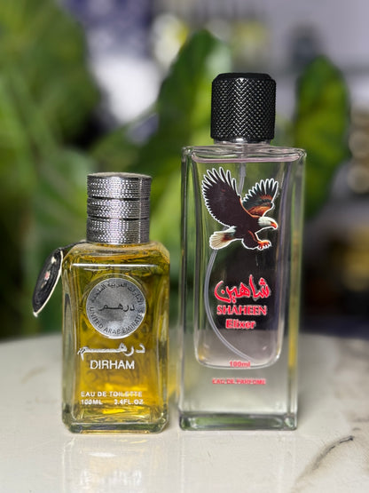 2 Perfumes Deal: ( Shaheen elixir & Dirham)