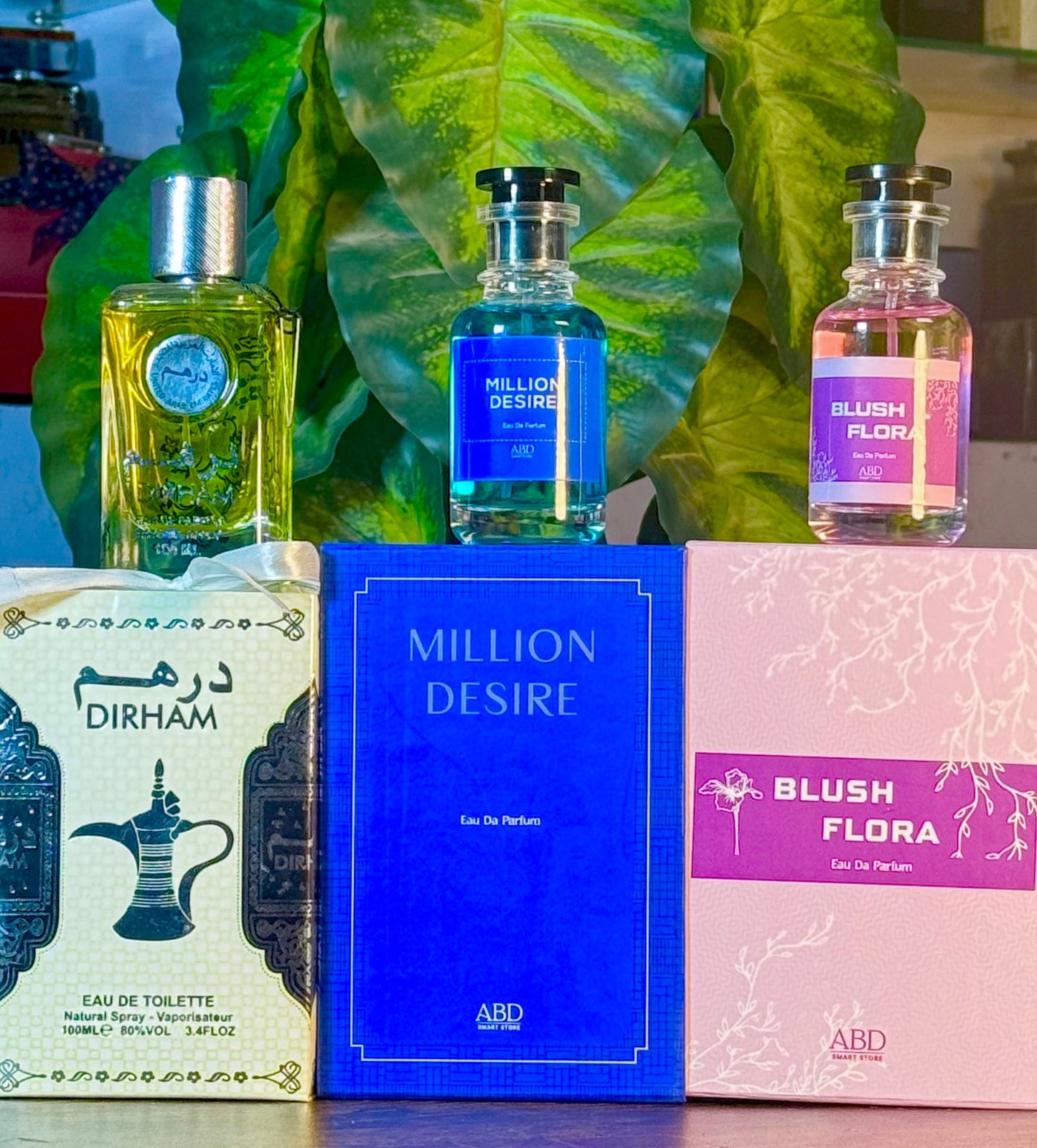 Blush flora + Million Desire + Dirham