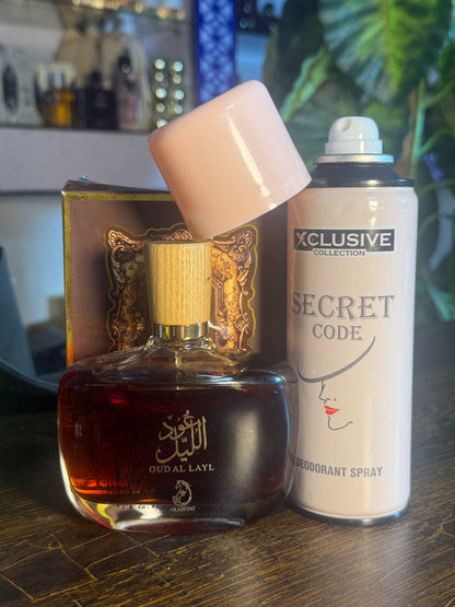 Oud al lail perfume & Bodyspray