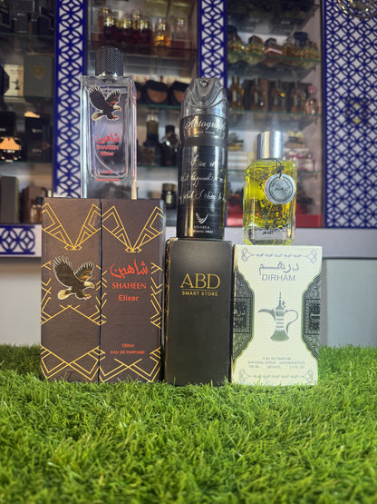 11.11 sale ( Shaheen + dirham + 200ml bodyspray )